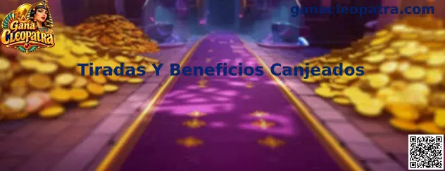 Tiradas Y Beneficios Canjeados en la tragamonedas Gana Cleopatra con saldo promocional yono 777