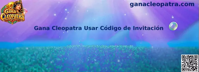 Guía visual para usar un código de invitación de Gana Cleopatra